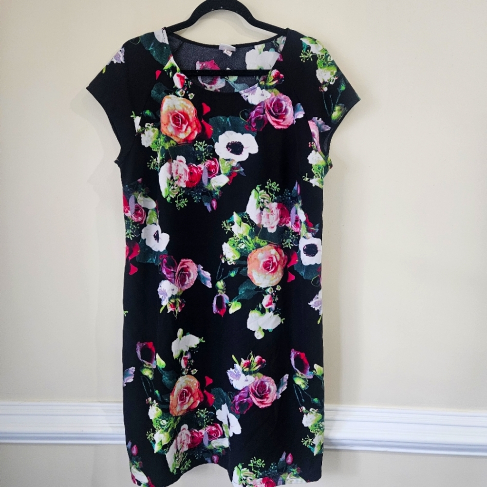 Merona floral shift dress